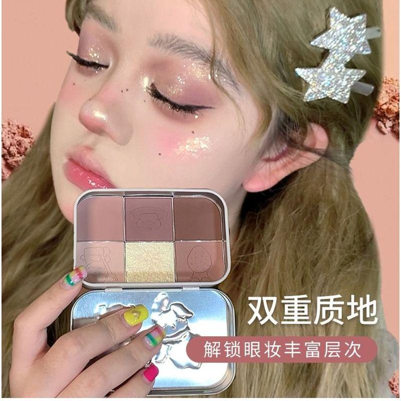 YIGU DIGU - Tea Party Series Metal Box Eyeshadow Palette #02