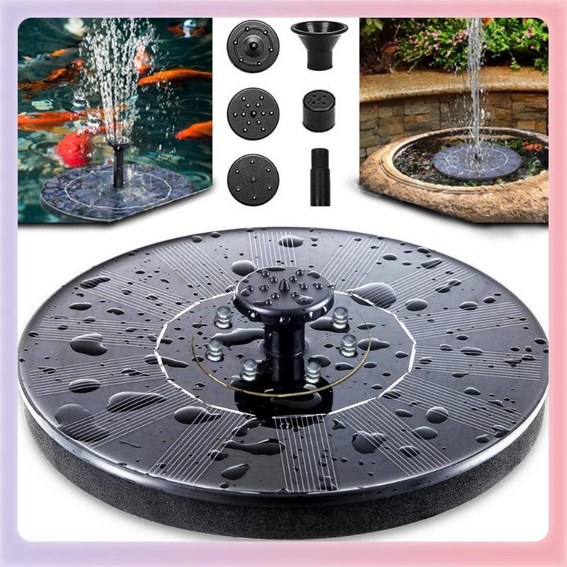 

Outdoor Solar Bird Bath Fountain with Lights - Floating Garden Water Feature with Battery Storage 13cm Fountain