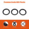 ABS Carbon Car Dash Clock Meter Ring Trim Decorate Cover For Nissan 370Z 2009-20