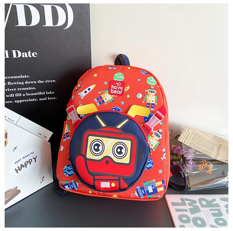 Adorable Cartoon Nylon Kindergarten Backpack Stylish Unisex Toddler Bag
