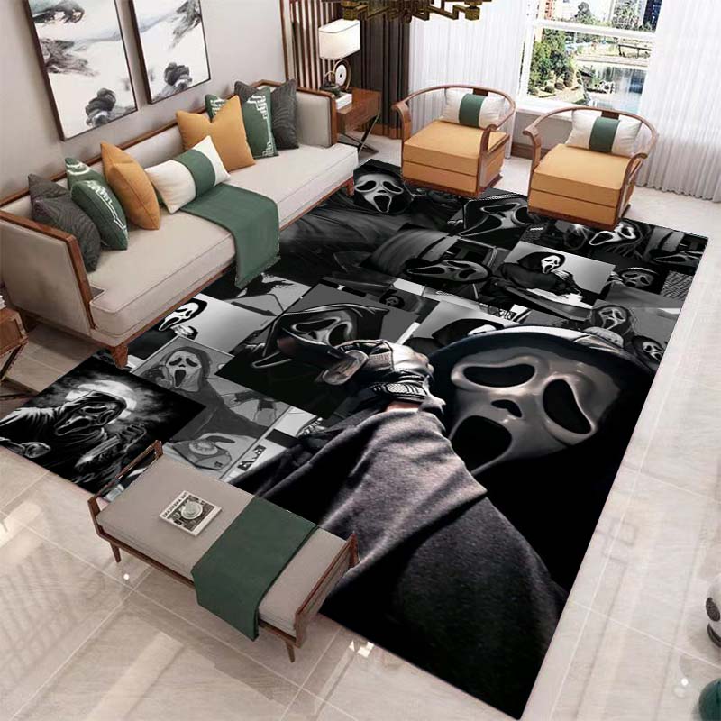 Horror Halloween Carpet for Living Room Home Decoration Sofa Coffee Table Area Rugs Mat Bathroom Non-slip Floor Mat