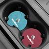 1pcs Suede Car Coaster Mat Water Cup Slots Non-Slip Pad for Suzuki Grand Swift Jimny Vitara Baleno SX4 XL-7 GW250 Accessories