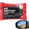 10-50Pcs Oil Film Cleaning Wipes Car Glass Oil Film Removal Wipes Car Oil Stain Cleaner Windshield Oil Film Remover Wet Wipes