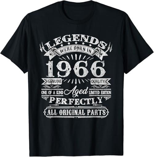 55 Years Old Gifts Legend Were Born In 1966 55th Birthday T-Shirt Unisex T-Shirt XXL