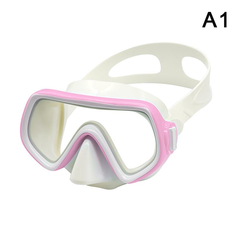 Dykmask Vattentäta Simglasögon Panoramiska HD För Vuxna Ungdomar Silikonkjol Anti-Dimm Med Nästäcke Simutrustning