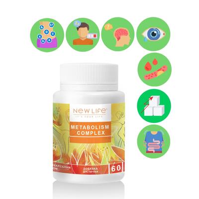 Metabolism Complex New Life Metabolism Support Dietary Supplement, 60 Tablets