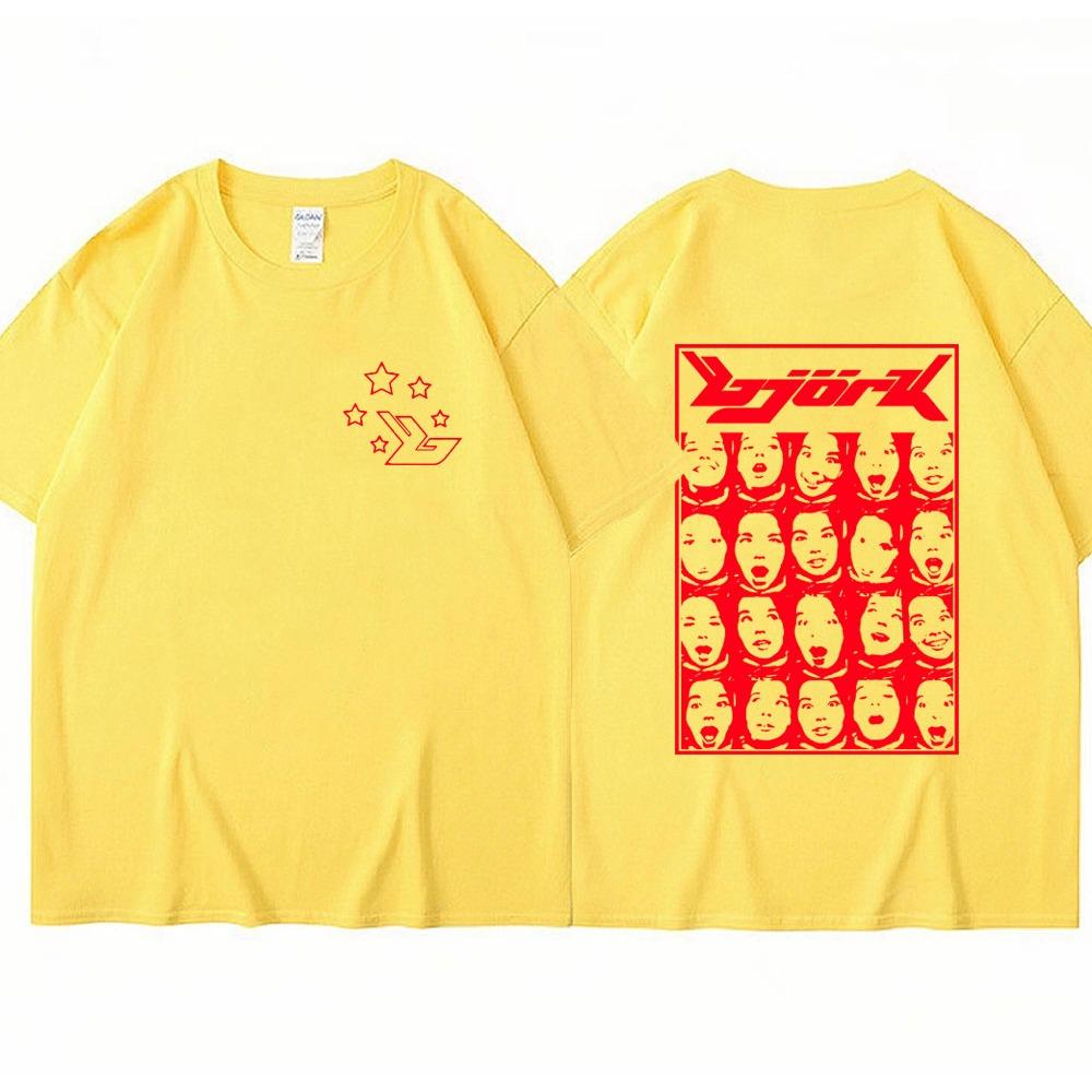 Singer Bjork Army of Me Post Music Album T Shirt Summer Fashion Aesthetic T Shirts Men Women Clothes Oversized T-shirt