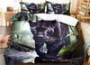 Animal Leopard Pattern Duvet Cover Set Bedding for Adult Kids Full Size Bed Set Comforter Cover,1 Duvet Cover and 2 Pillow Shams