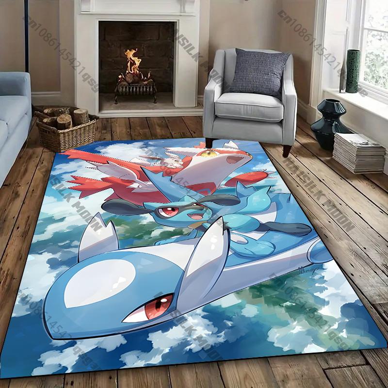 1PC Pokemon Latios Latias Theme Carpet Rugs for Living Rooms Bedroom Entrance Door Decor Mats, Kids  Play Mats Next Day Shipping 40x60cm