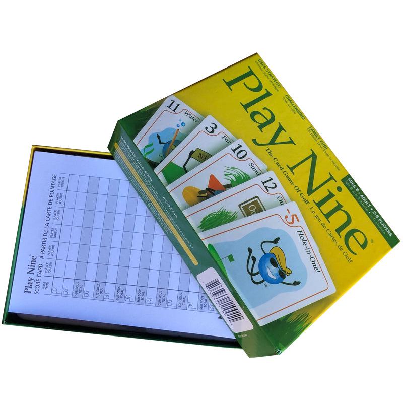 English Version Nine Rounds Golf Board Game for Family Gatherings