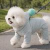 Thicken Dog Hooded Coat Plaid Design Dog Cotton Jacket Fashion Dog Jumpsuit  Puppy Wear