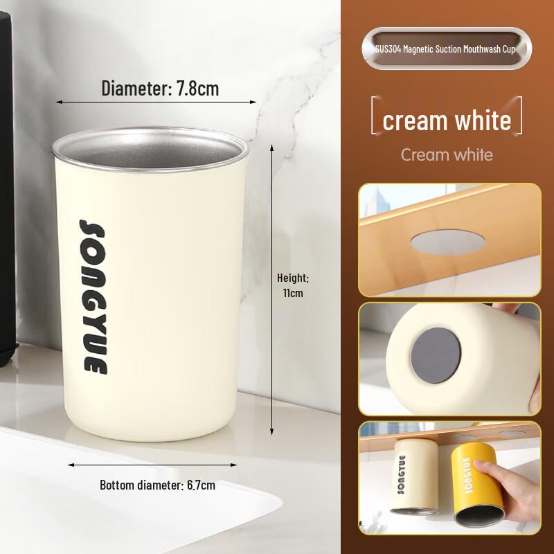 Shangqi Magnetic No-Drill Toothbrush Holder Set