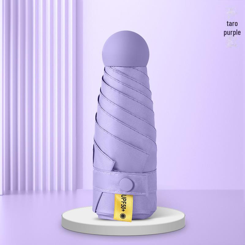 

Ультралегкий пятискладной зонт с шестью косточками – черный клей, защита от ультрафиолета, индивидуальный дизайн No Capsule