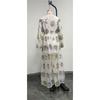 Bohemian Vintage Floral Pattern Colorful Embroidered Sexy Loose Maxi Dress For Women Summer Fashion Casual Beachwear