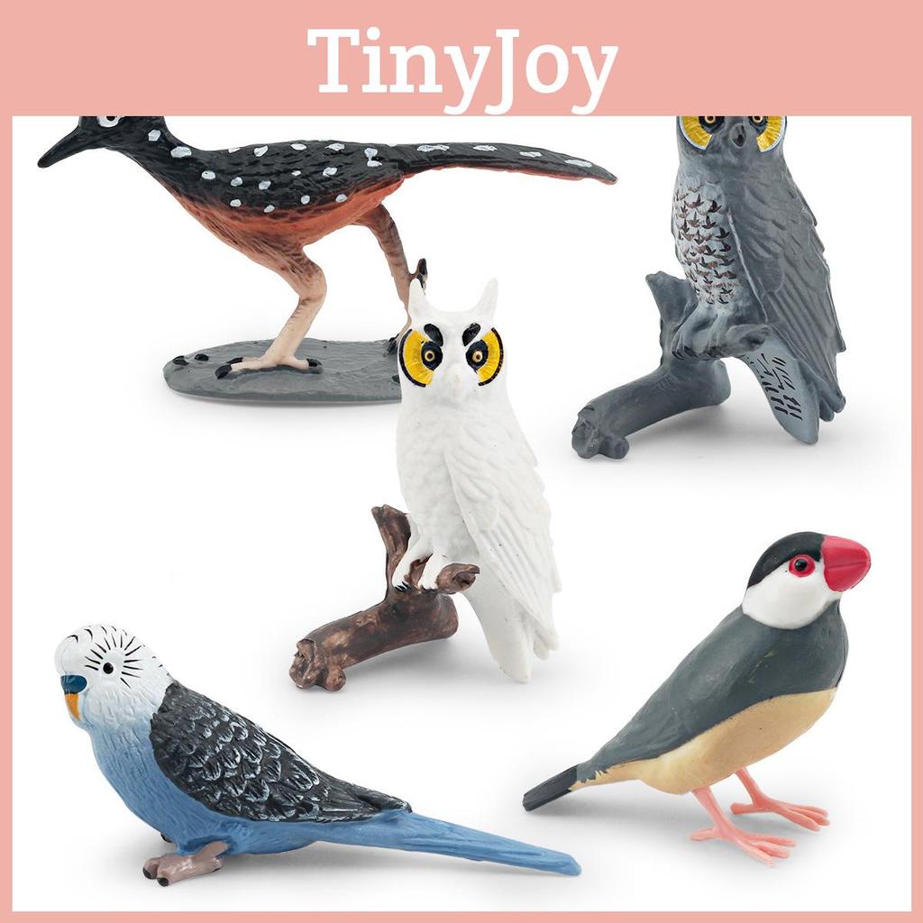 Pvc Bird Animal Models Collection Withmagpie Parrots And Owl For Garden Landscaping And Home Decor