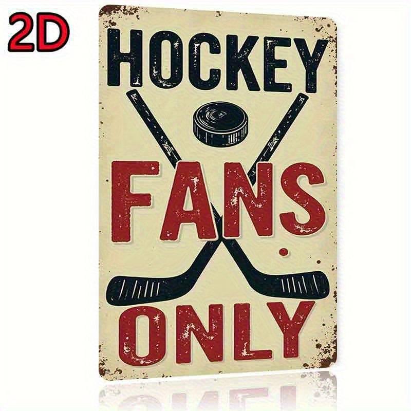 Vintage Ice Hockey Aluminum Metal Sign Retro Sports Bar Garage Man Cave Wall Decor Plaque