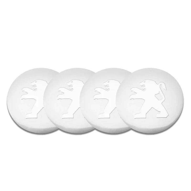 Car Sticker 2025 Hot 4Pcs 56/60mm Car Wheel Hub Center Cap Badge Decoration Cover For Peugeot 407 508 2008 5008 307 308 3008 206