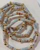 Bracelet extensible en perles Heishi Agate Peau de Serpent Bracelet en Pierre de Shoushan pour Femmes Bijoux Style Bohème Unique Cadeau