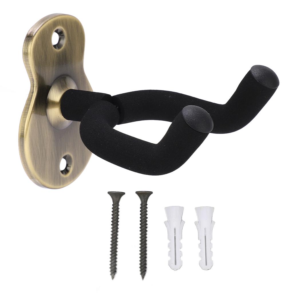 Guitar Wall Mount Hanger Hook Holder Stand Metal for Ukulele Violin Studio Room
