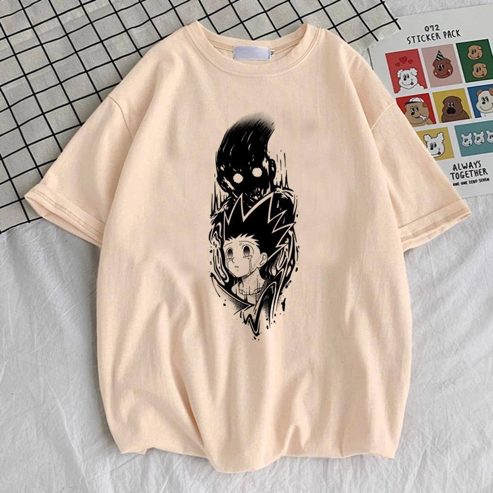 Hunter x Hunter Killua Zoldyck Hisoka Kurapika Gon top tees female Colorful Grunge top tees Trendy harajuku korean clothes