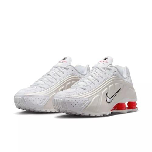 Nike WMNS Shox R4 White Phantom Picante Red AR3565-103 Women's Size