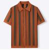 Men's 2 Piece Outfits Summer Short Sets Vintage Knit Button Down Shirt Short Sleeve Polo Casual Beach Suits Shirt Top and Shorts Matching Set for Male