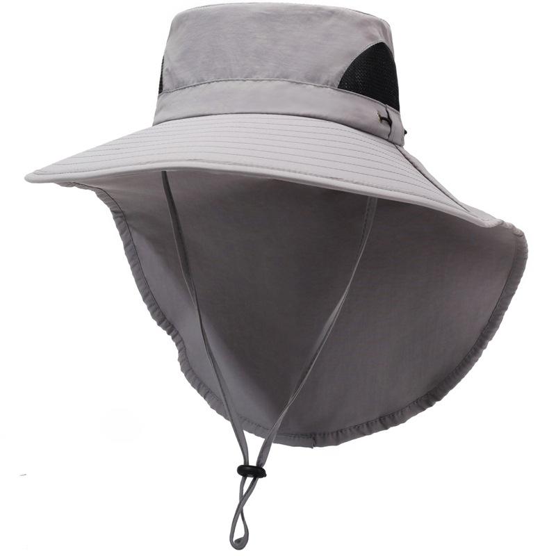 

Унисекс шляпа рыбака с широкими полями для защиты от УФ-лучей - Дышащая защита от солнца для активного отдыха One Size 58cm