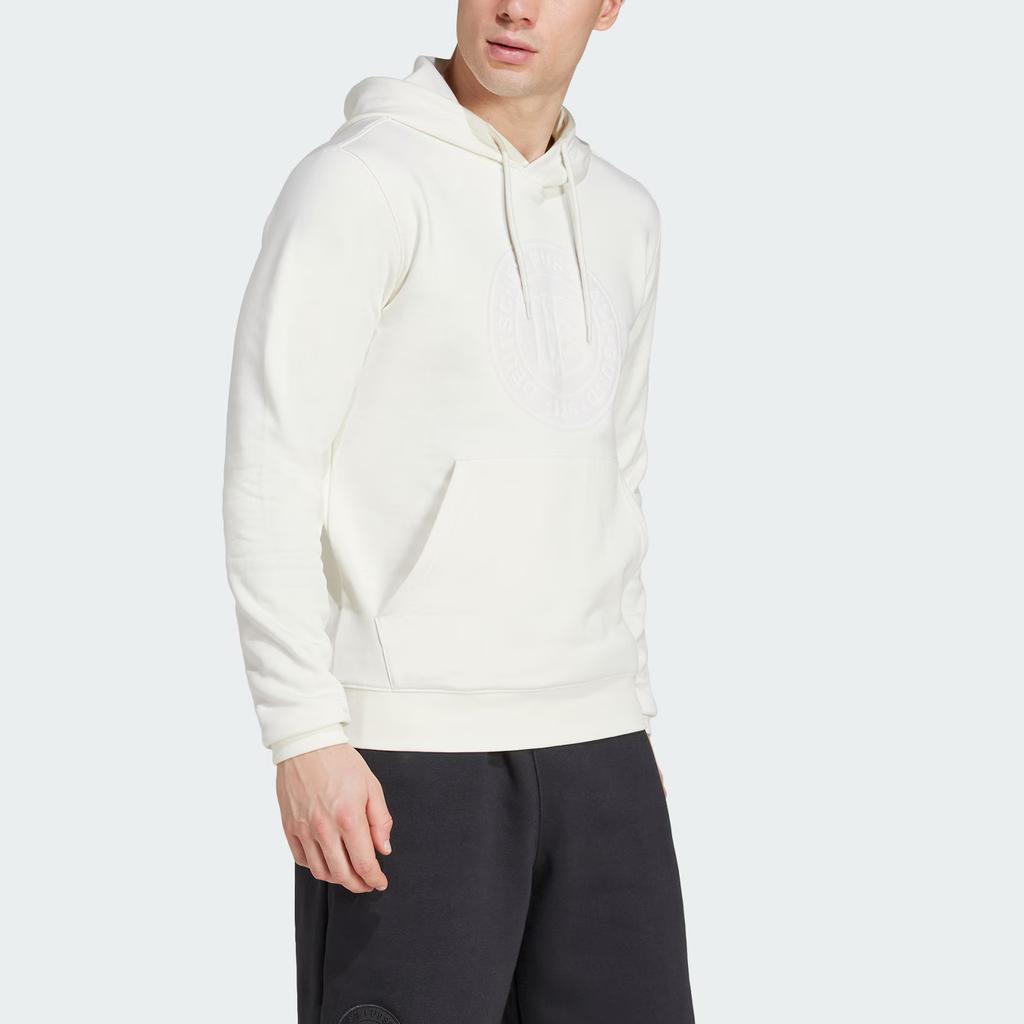 Adidas Originals Anniversary Hoodie Germany 125th Anniversary Collection Casual Culture Hooded Sweatshirt Men hoodies Han-Jade-White JD7148