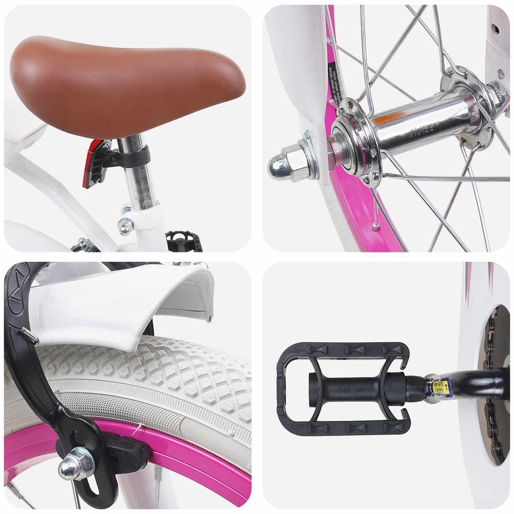 Kids  Bike 14 Inch for Ages 3 5 White