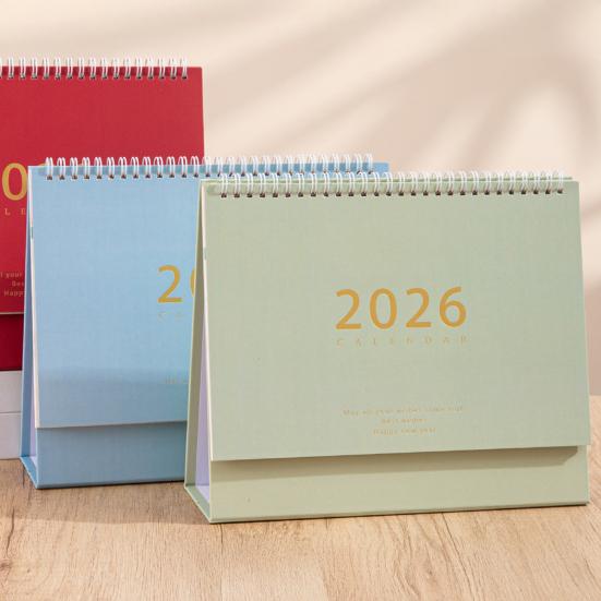 2026 Desk Calendar Retro Style Thick Paper Time Management Planner Home Office School Daily Schedule Planner