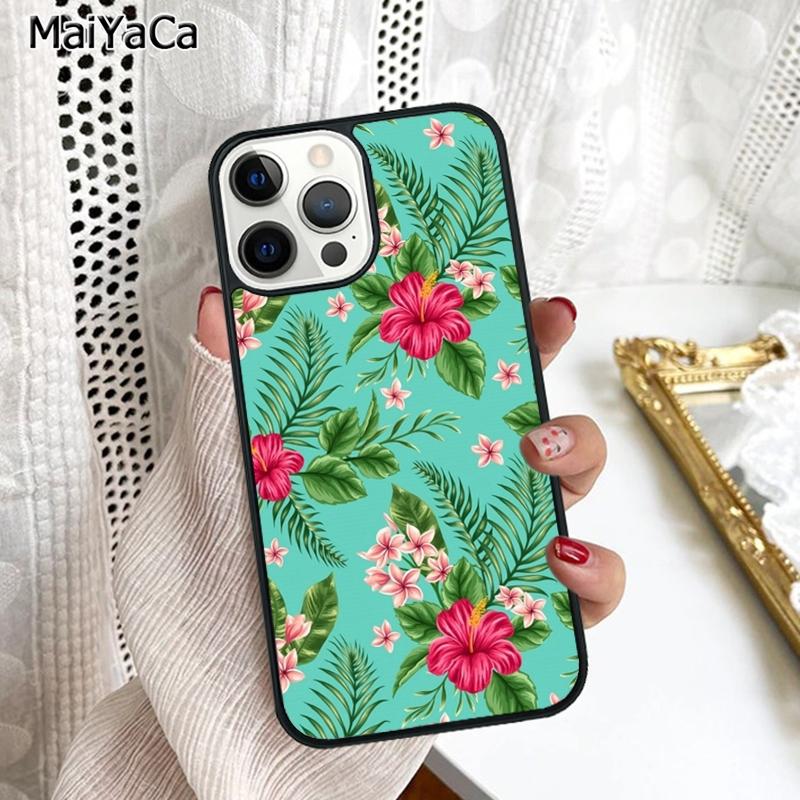Butterflies Hibiscus Flowers Phone Case Cover For iPhone 17 Air 16 16e 15 plus 11 12 13 14 pro max shell coque