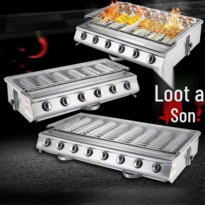 Jun Ding Ying Export Stainless Steel 4-Burner Gas BBQ Grill