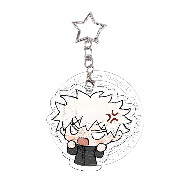 Jujutsu Kaisen Gojo Satoru Acrylic Keychain Exquisite Student Megumi Keyring Bag Decor Pendant Keyring Yuji Birthday Gift