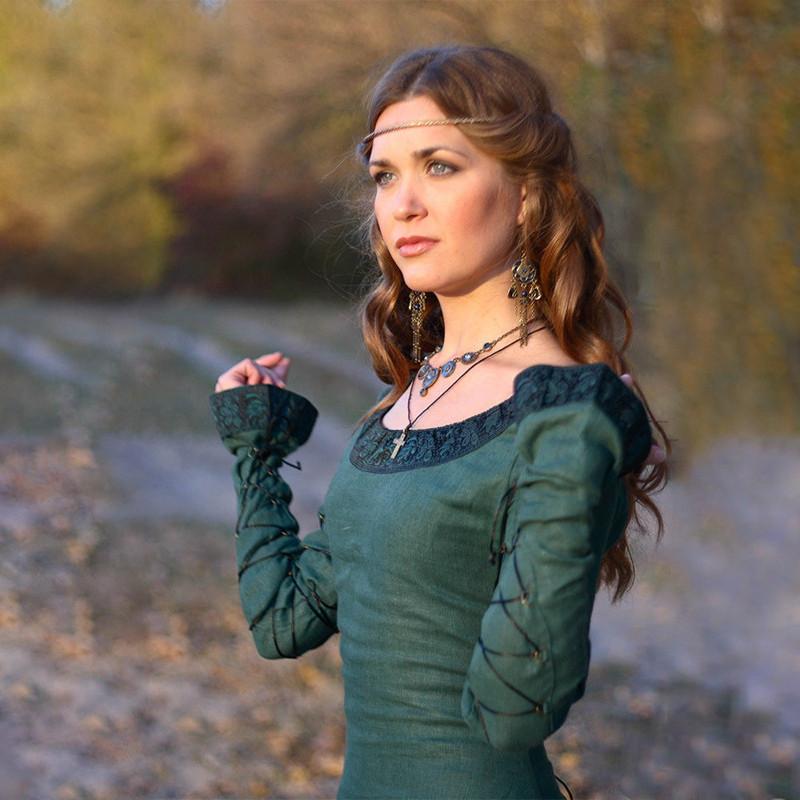 Medieval Vintage Women Renaissance Dress Cosplay Costume Princess Gothic Dress