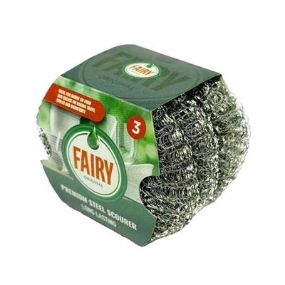 Estropajo de Acero Addis Fairy (Paquete de 3)