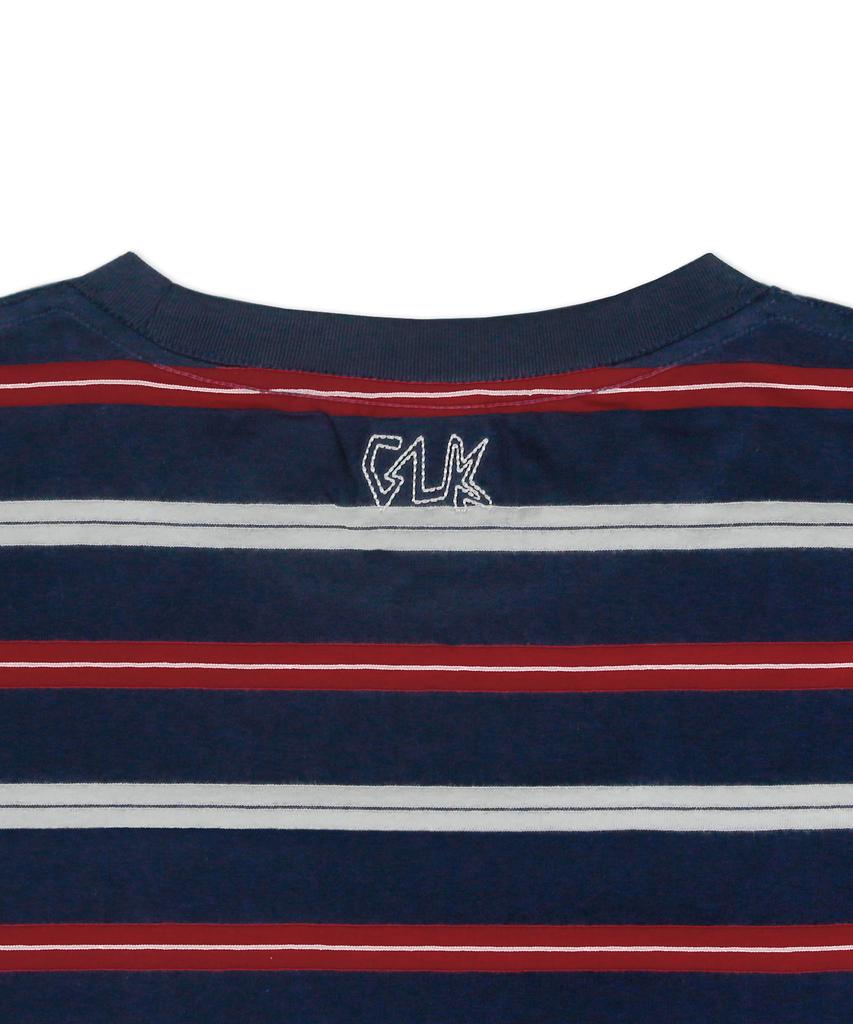 Gluck Gt141 Multi-Stripe Pocket T-Shirt (Navy)