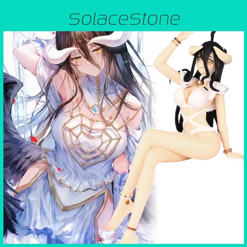 Exquisite Albedo Pvc Figure Sitting Pose From Overlord Anime Perfect For Display