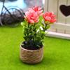 Mini Cute Green Plant Pot  Flowervase Simulation Potted Plants Miniature Doll House Furniture Home Decoration