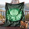 Warme Flanelldecke Palmeiras Muster, Leichte Komfortable Überwurfdecke für Bett Sofa Gebrauch