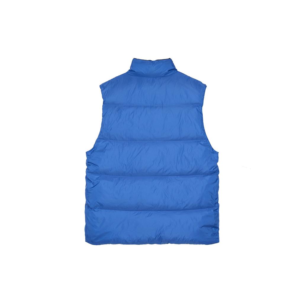 UNIQLO Solid Color Zipper Loose Down Vest With Stand Collar Unisex vests Sky-Blue 457940-63