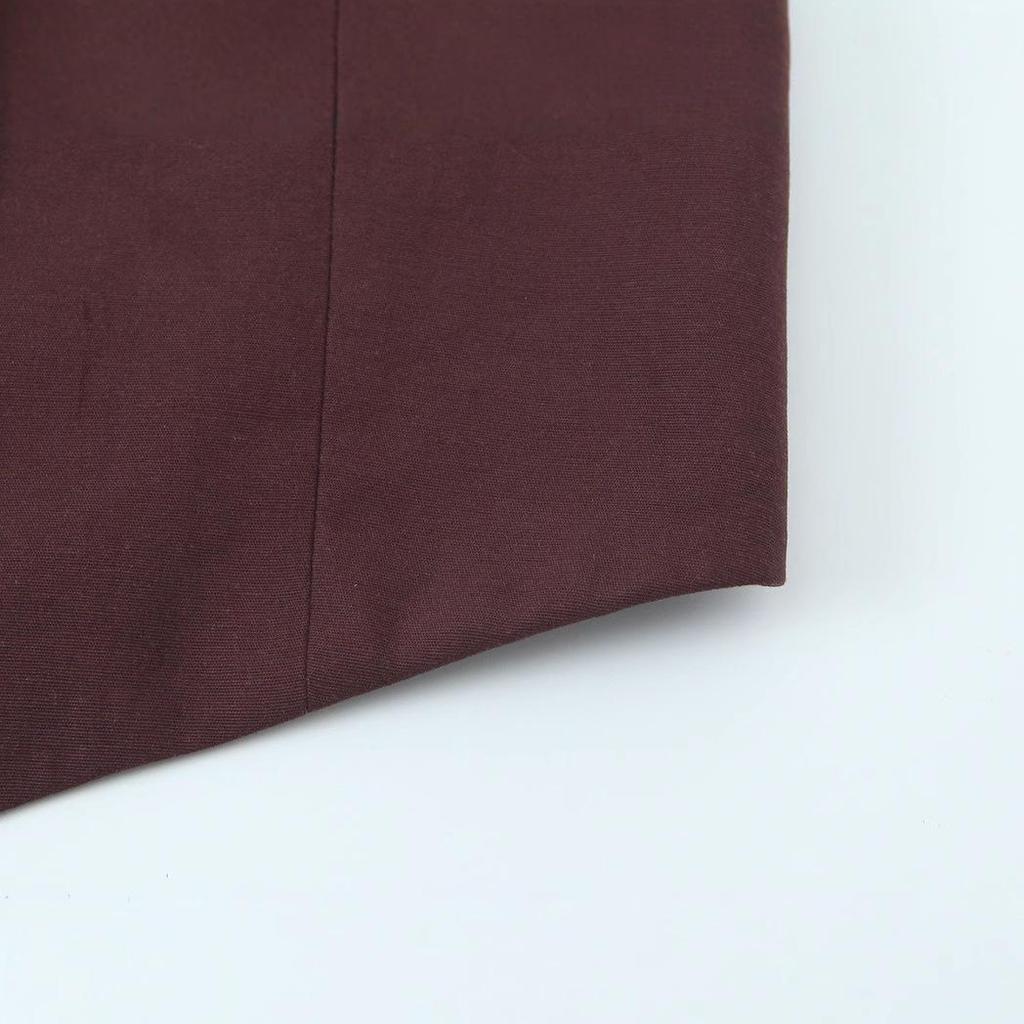 2025 Spring Women's Fashion: European-American Style Cut-Out Vest & Long Pants Set