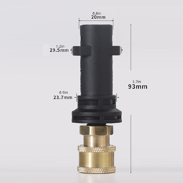 Easy To Use 1/4inch Foams Cannons Quick Connectors Foams  Attachments for Efficient Car Washing & Garden Watering