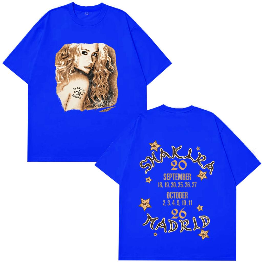 Shakira Las Mujeres Ya No Lloran 2026 Tour Print T-shirts Men Women Fashion T-shirts Casual Cotton Oversized Vintage T-shirts
