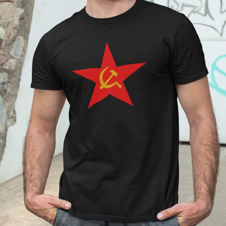 SOVIET STAR / HAMMER SICKLE T-SHIRT (Soviet russian marxism cccp communism left) Unisex T-Shirt M