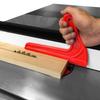 Tischsägen-Sicherheit Kunststoff Holzbearbeitung Schutz Handsäge Schiebestock Werkzeug für Schreiner und anderes Handwerkzeug Zubehör, 4-teilig (rot)
