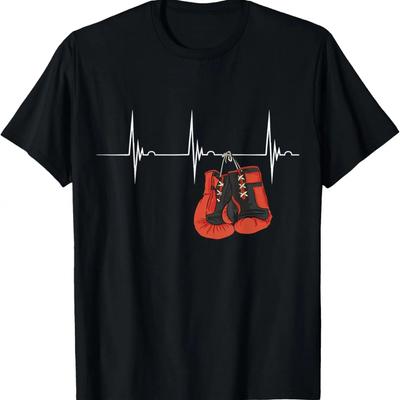 Luvas de Boxe Batimento Cardíaco EKG Pulso MMA Boxe Kickboxing Camiseta