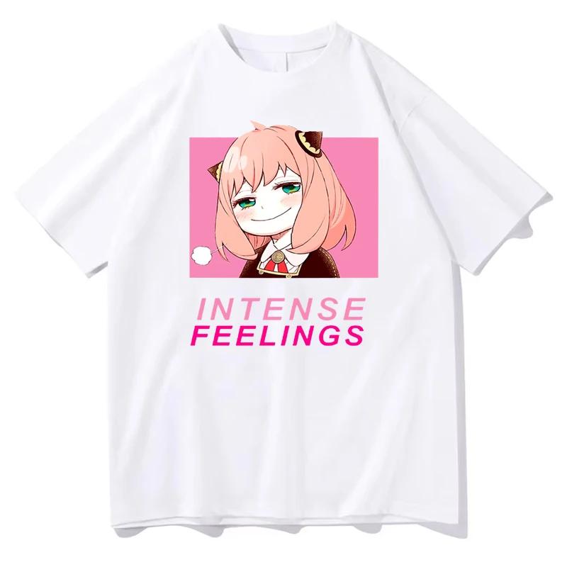 Anime Spy X Family Bedrucktes T-Shirt Damen Lässig Locker Harajuku Kurzarm Sommer Kawaii O-Ausschnitt Oberteile Kleidung T-Shirts