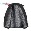 Cozy Up Men’s Jacket Casual Thickening Water Resistant Microfiber Windbreaker Golf Plush Coat