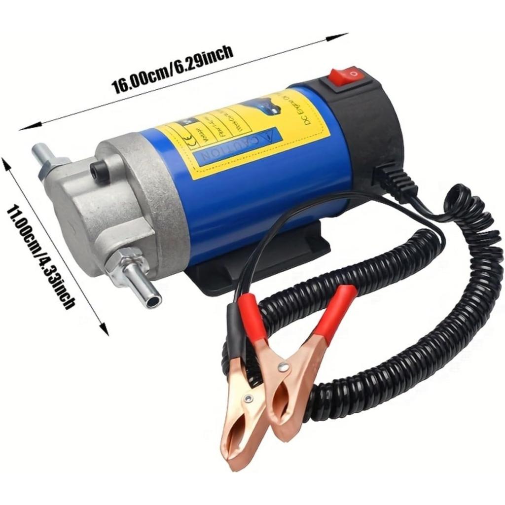 12V Elektrische Umwälzpumpe Ölförderpumpe 1-4L/min Motoröl Diesel Absaugpumpe Für Auto