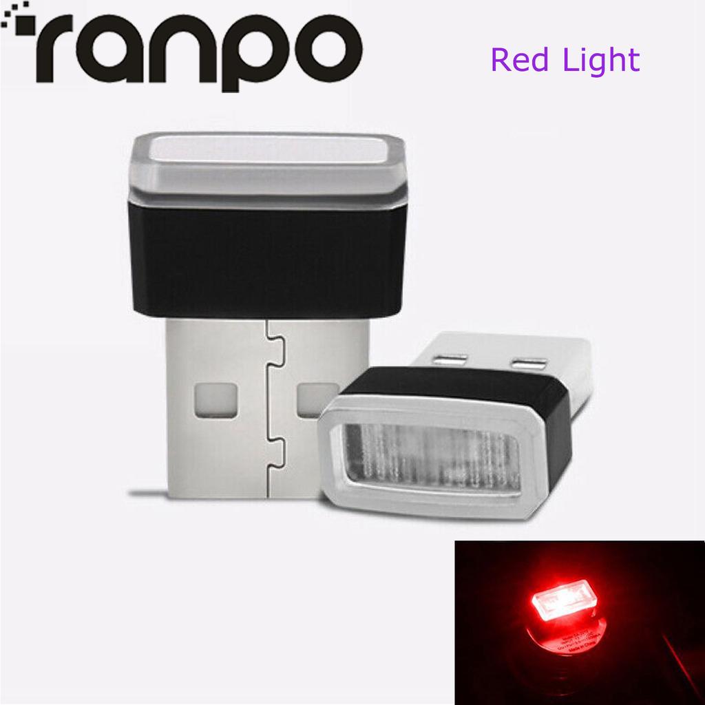 10x mini flexibilní USB LED světelný pásek do interiéru auta neonová atmosférická trubice neonová lampa